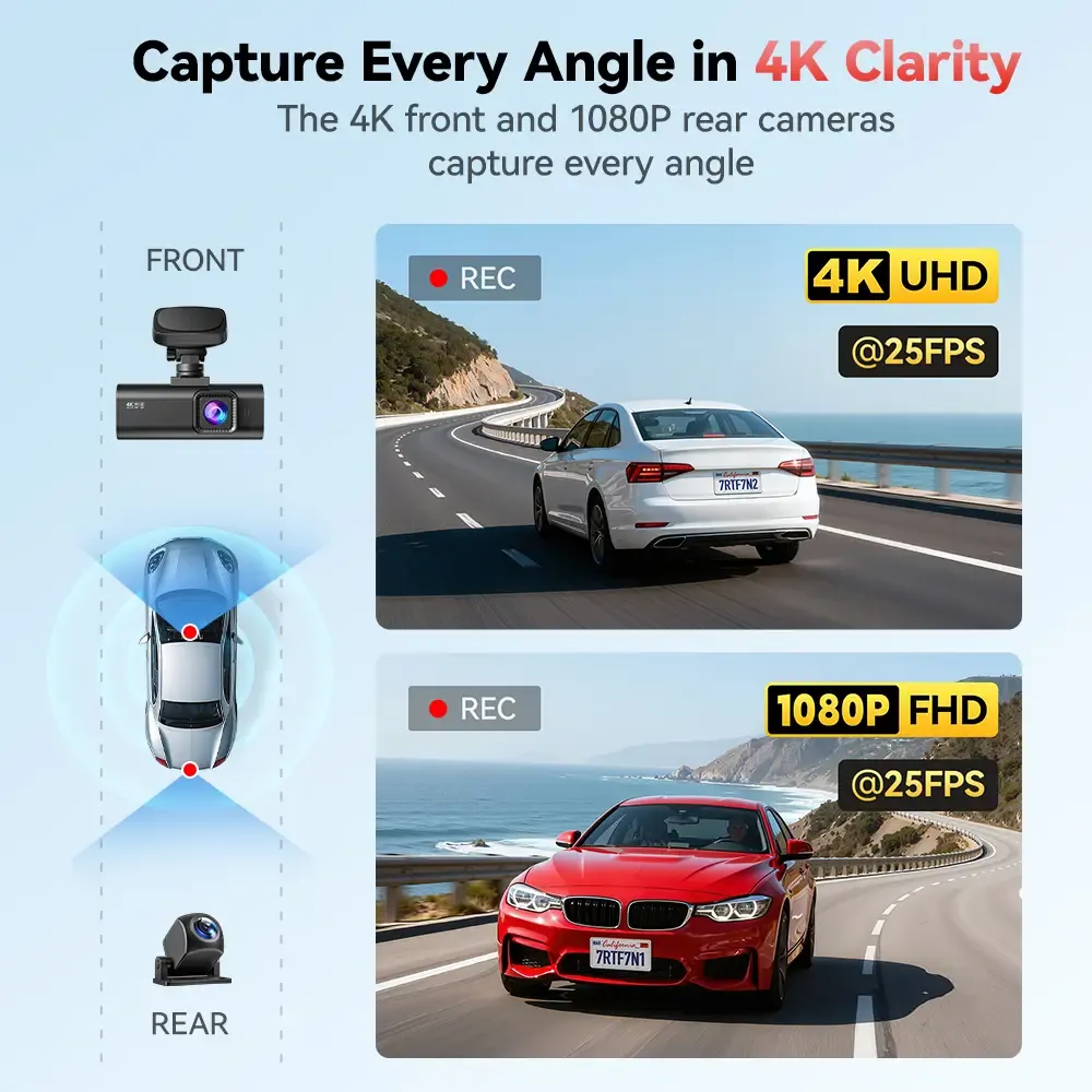 Redtiger F7N 4K Dual Dash Cam - Image 6