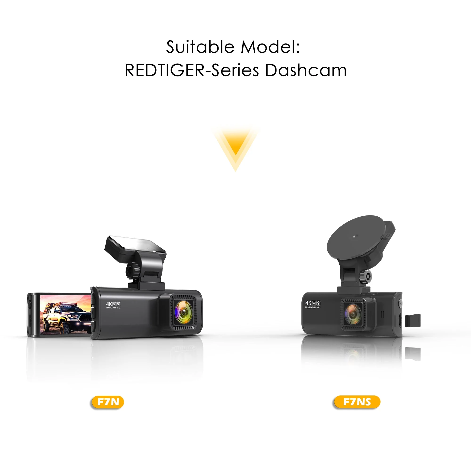 Redtiger In-Car 1080P Rear Back Up Camera For F7N/F17/F9 - Image 5